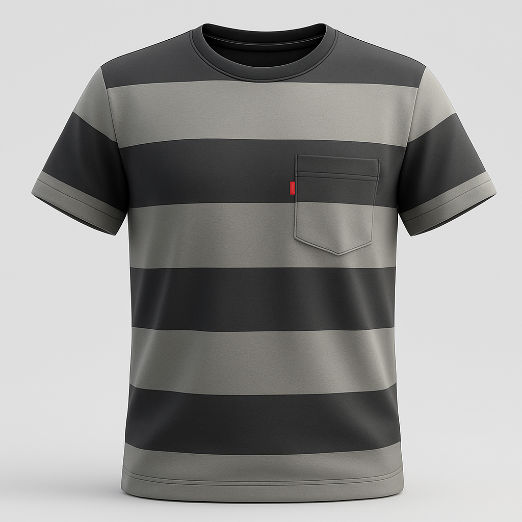 T-shirt rayé Unisexe